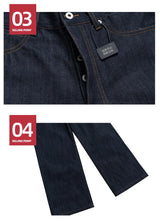 MIJKO Men's Relaxed Straight Denim Jeans – M to XXL
