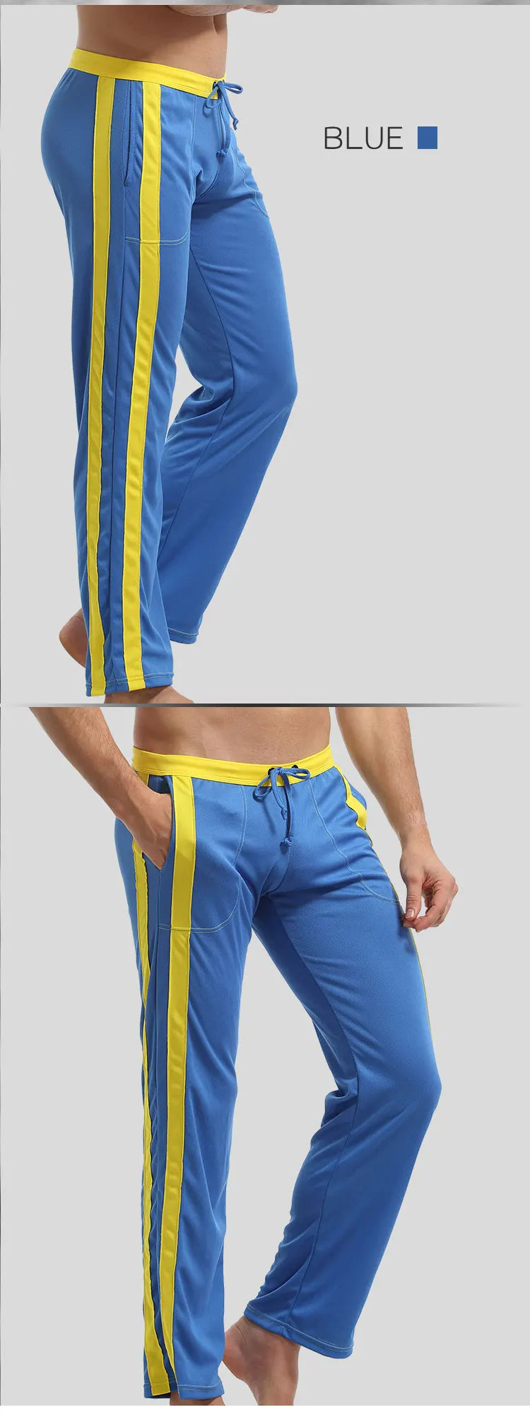 Men's Nylon Jogger Pants with Elastic Waist