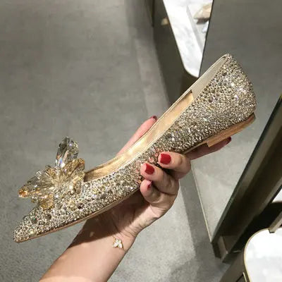 Women's Rhinestone Pointed-Toe Wedding Pumps