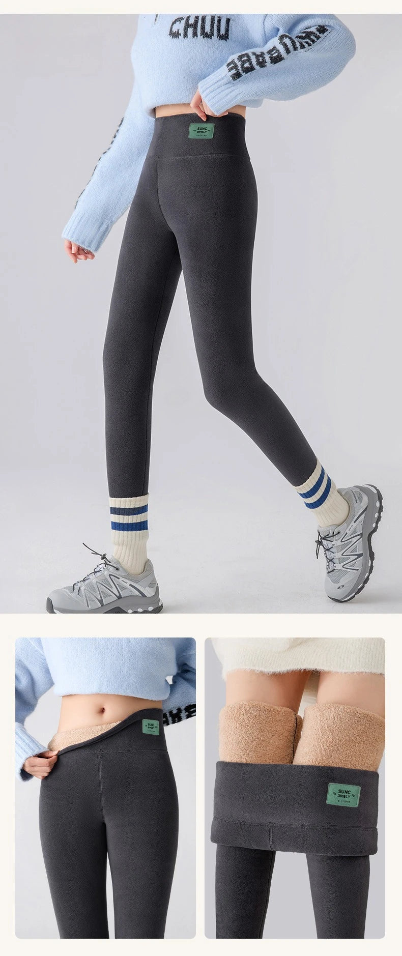 High-Waisted Thermal Fleece Leggings