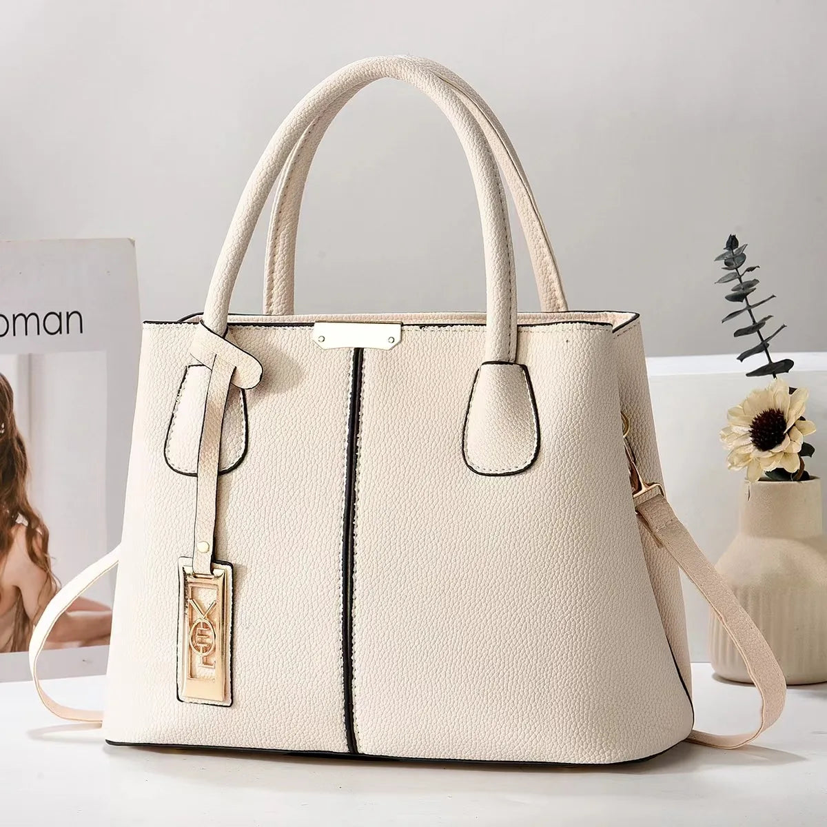 Luxury Designer Leather Tote