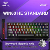 AULA WIN60 WIN68 HE Magnetic Keyboards Esports Rapid Trigger 8K Return RGB Hotswap Wired Gaming Mechanical Keyboard for Pc Gamer
