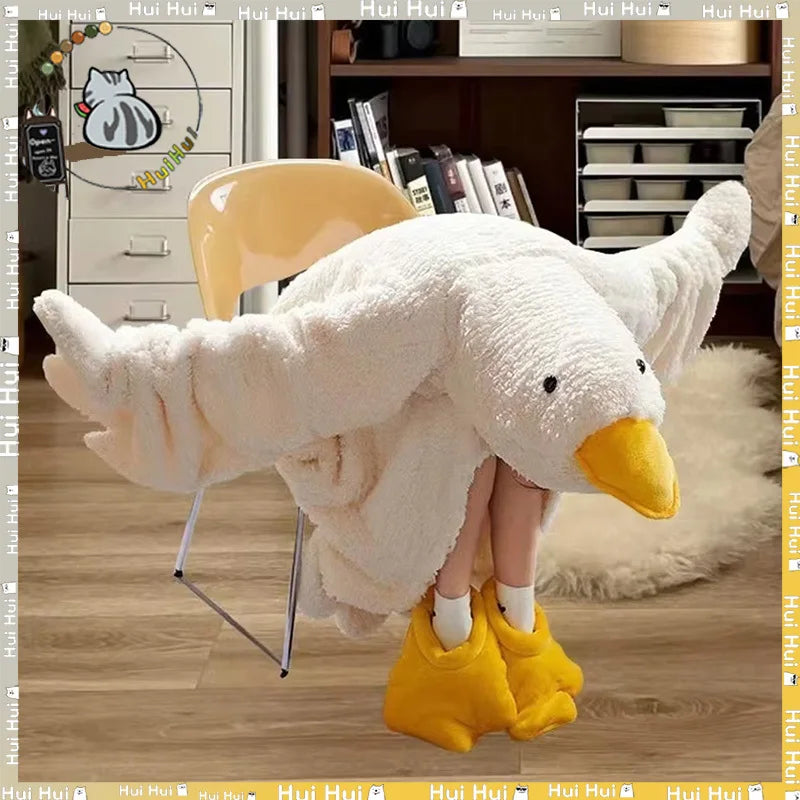 Funny Goose Hooded Fleece Robe