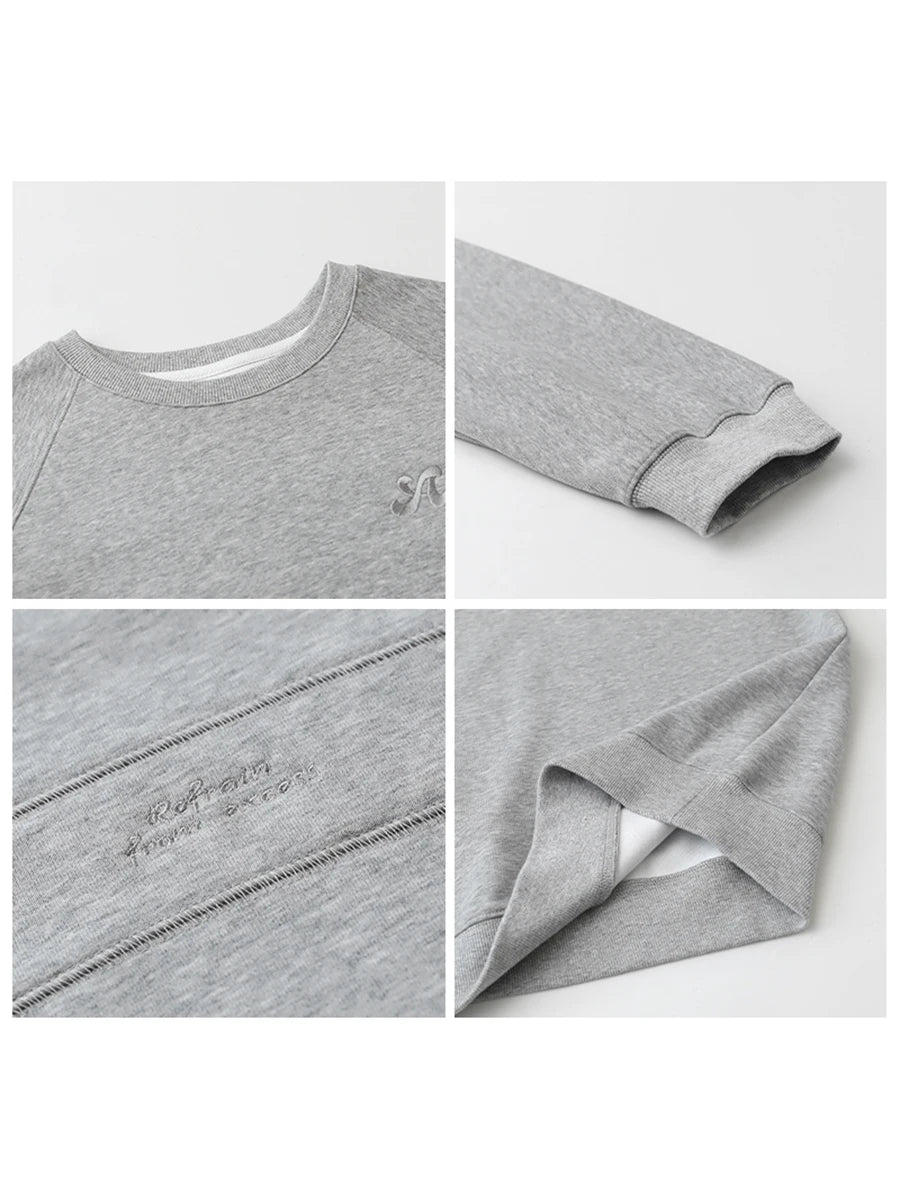Women's Embroidered Raglan Sweatshirt