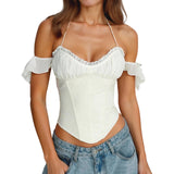 Elegant V-Neck Ruffled Blouse