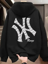 Men’s Printed Fleece Pullover Hoodie