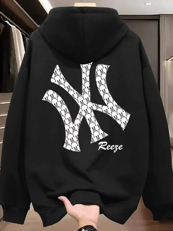 Men’s Printed Fleece Pullover Hoodie