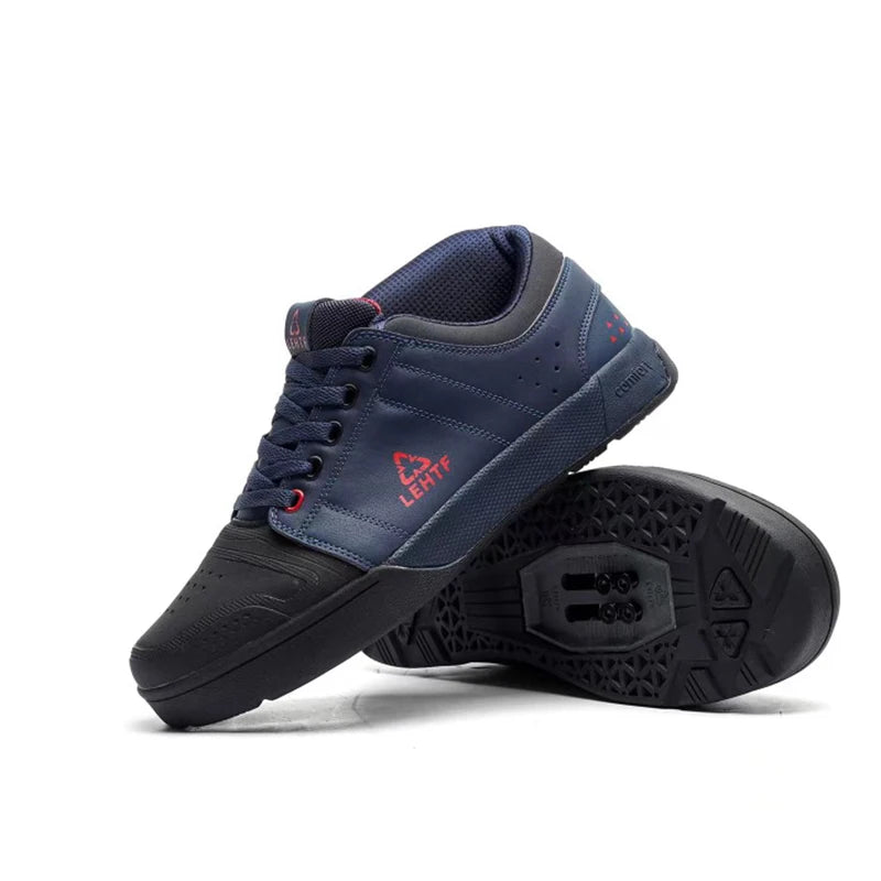 LEHTF Men's Breathable Lace-Up MTB Cycling Shoes