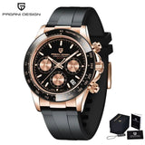 V2 PAGANI DESIGN 40MM Men's Quartz Watch Luxury Sapphire Stainless Steel 100m Waterproof Multi functional Men's Timing Watch
