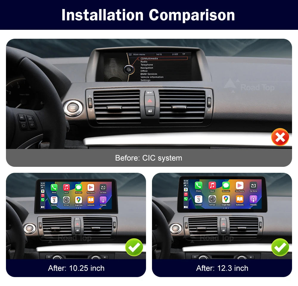 BMW 1 Series Wireless CarPlay & Android Auto Display