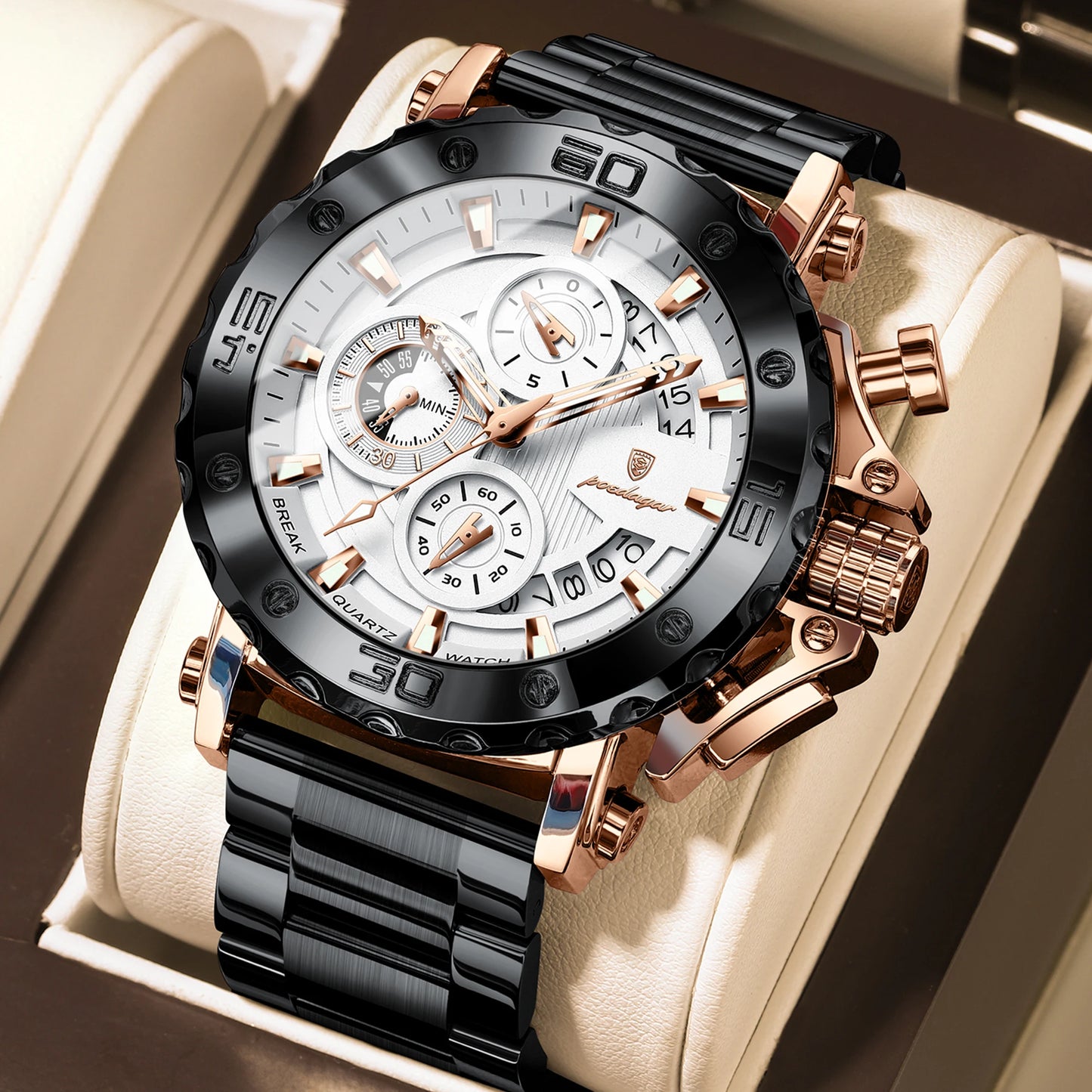 POEDAGAR 892 Luxury Men's Chronograph Watch