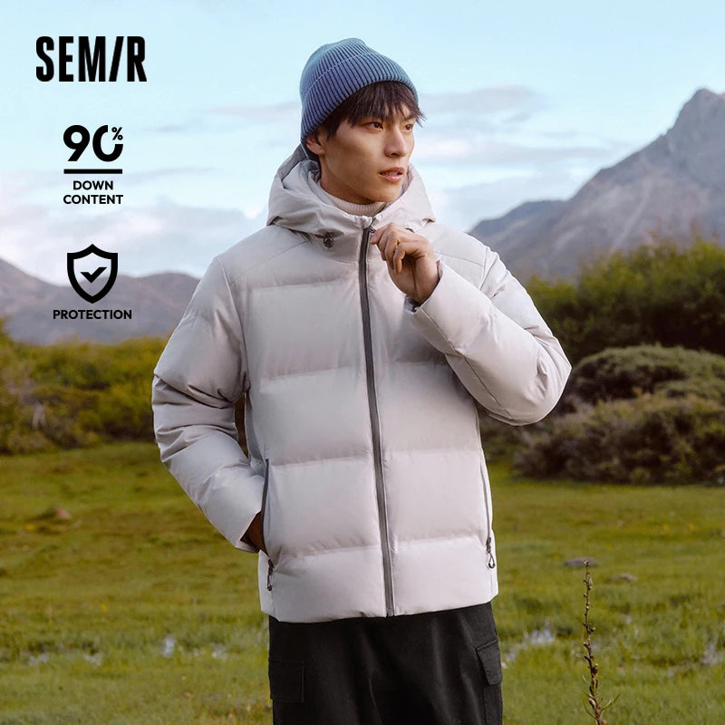 Semir Men's Premium Hooded Down Jacket