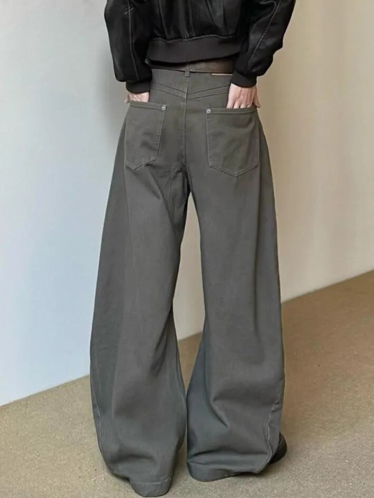 Women's Vintage High-Waist Wide-Leg Jeans