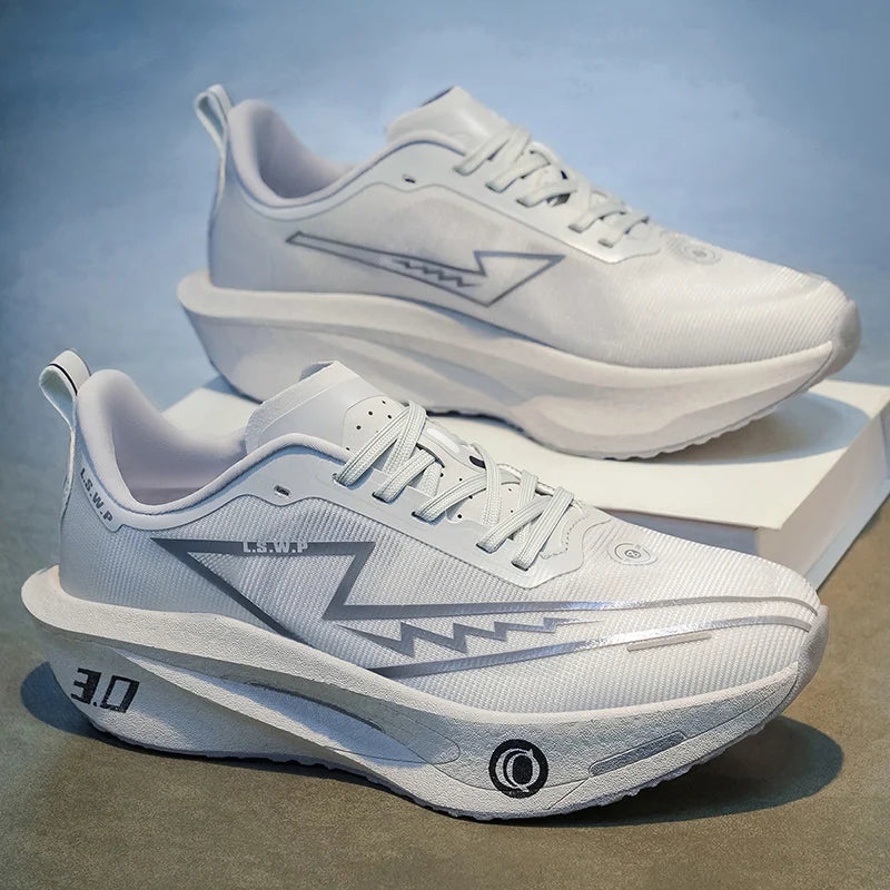 Men Marathon Running Shoes Carbon Plate Training Race Sports Outdoor Breathable Lightweight Women Comfortable Athletic Sneakers