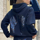 Women's Sequined Wing Hoodie