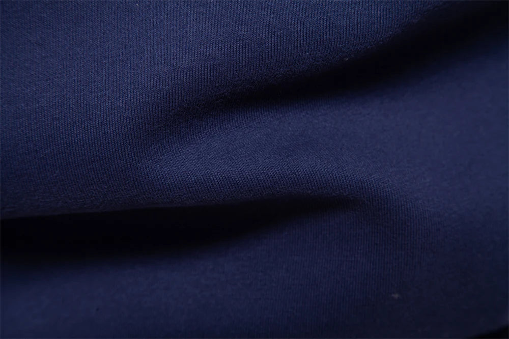Men’s Cotton-Blend Polo Collar Sweatshirt