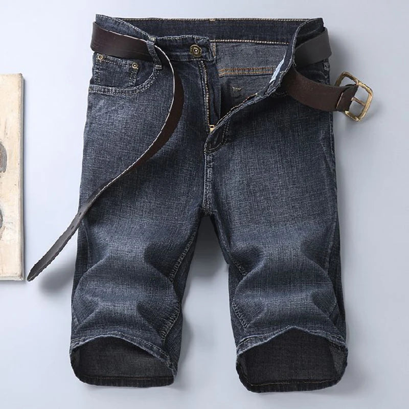 Men's Slim Stretch Denim Shorts | Summer Style