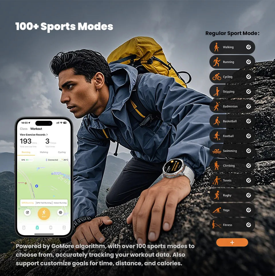 2026 Military Tank X3 Smart Watch | 1000mAh | AMOLED