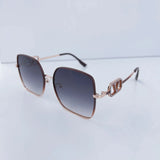 2025 New Fashion Metal Square Polarized Sun Glasses Women Luxury Diamond UV400 Sunglasses Ladies Oversized Eyewears Gafas De Sol