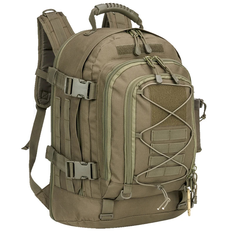 Large Capacity 60L Outdoor Tactical Military Tactics Backpack Travel Hiking Camping Fishing Tool Backpack for Men Women