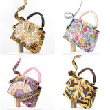Ins Famous Fashion Classic Printed PU Leather Women's Handbags – Luxury Elegant Shoulder Crossbody Top Handle Bag