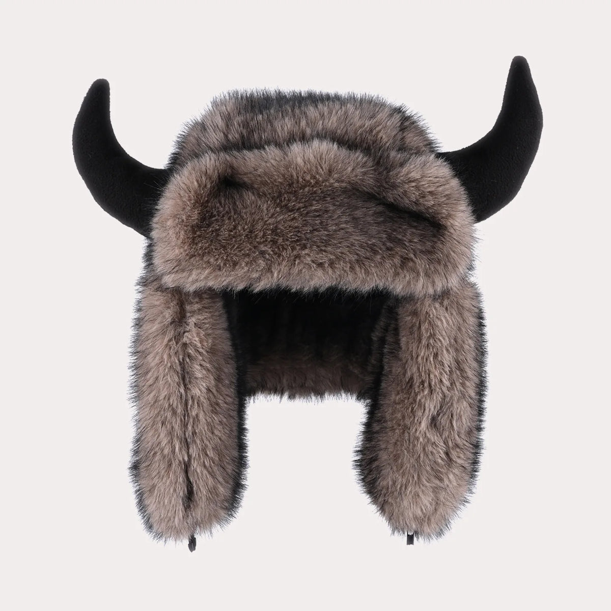 Ox horn pilot hat faux fur Bomber hat women ski cap winter hat thickened warm ear protection hat versatile bull head hat 털모