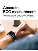 ECG+PPG Health Smartwatch – AI Body Analysis & BT Calling