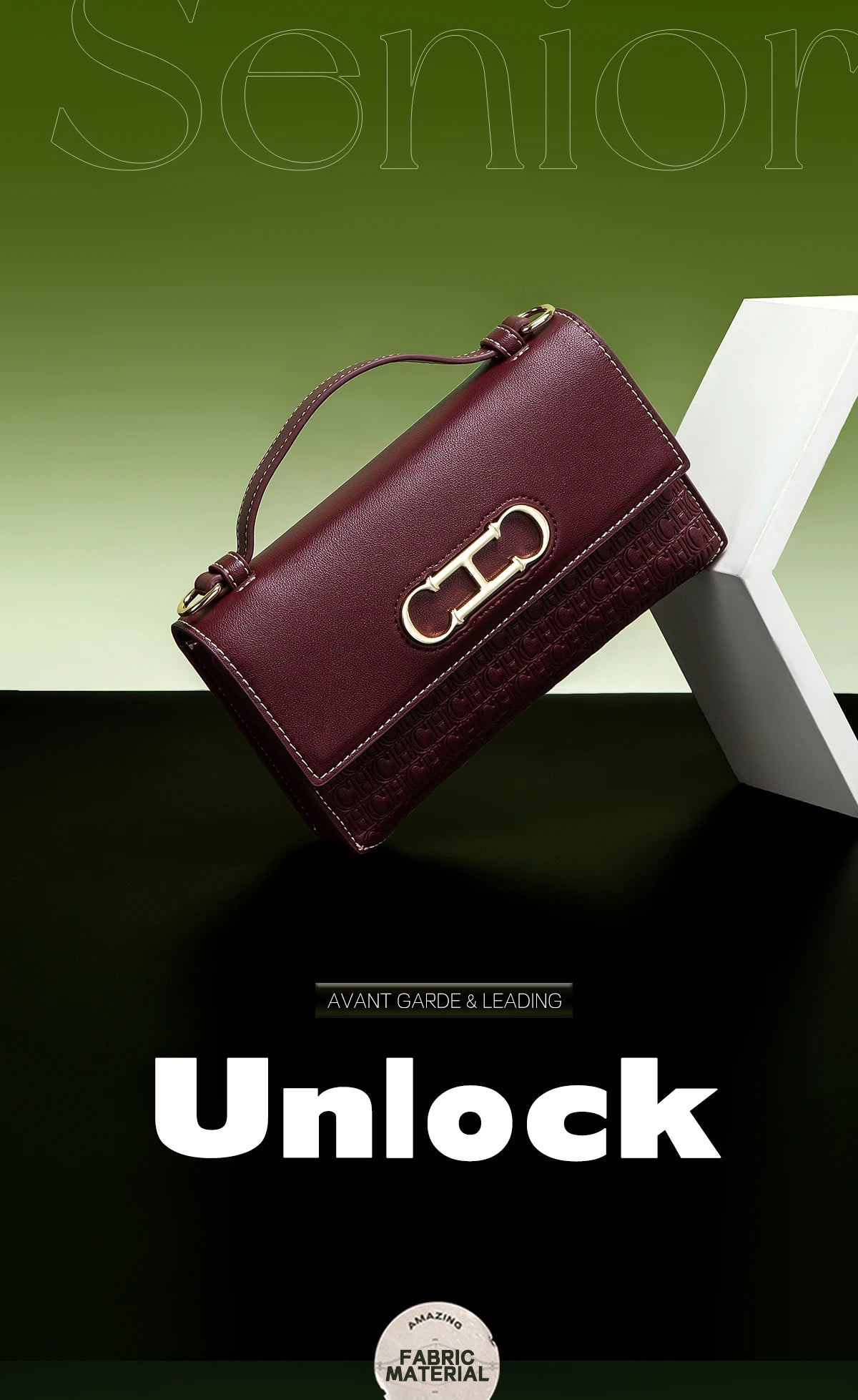 Letter Print Crossbody Satchel