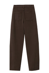 AMII Wide-Leg Cotton Jeans | Warm Winter Denim for Women