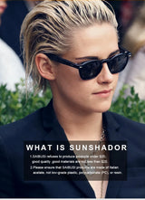 Tortoiseshell Round Acetate Sunglasses – UV400 Polarized