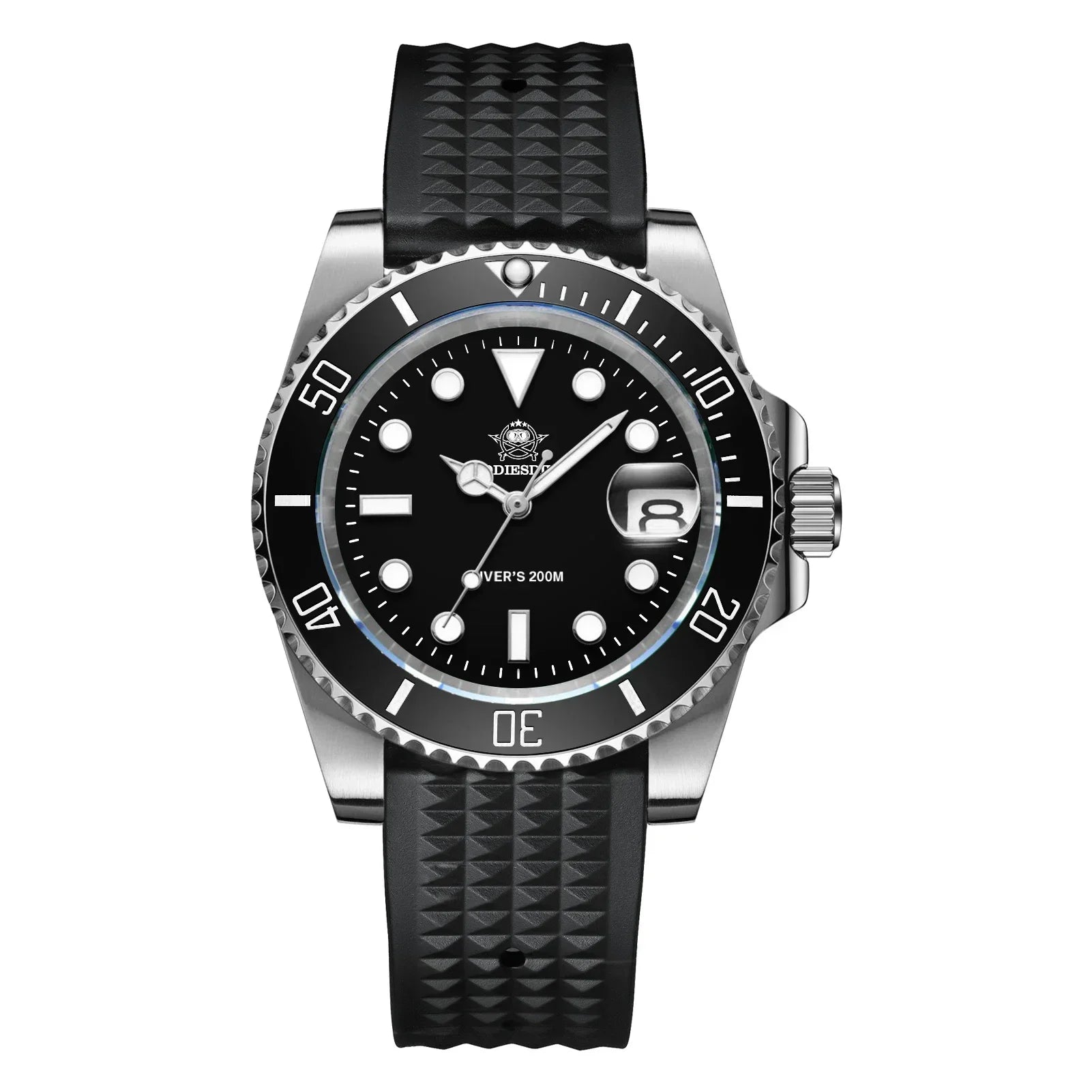 ADDIESDIVE NEW Luxury Men’s Quartz Watch 200M Diver Watch BGW9 Super Luminous Ceramic Bezel Stainless Steel Business Wristwatch