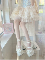 Women's Platform Mary Jane Pumps | Butterfly Strap Heels