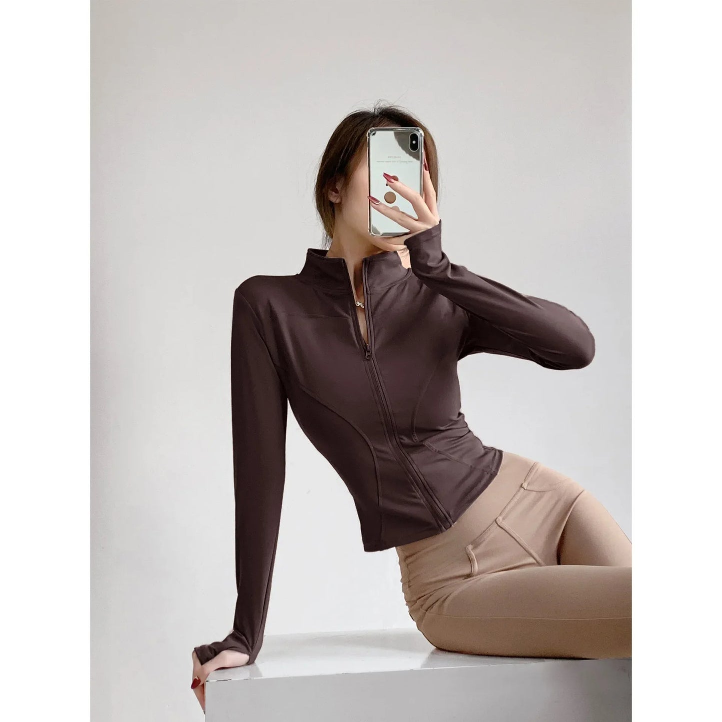 Quick-Dry Performance Yoga Jacket