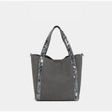 Women's Faux Suede Satchel Bag