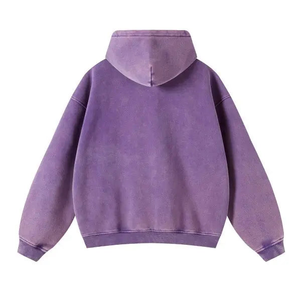 Men’s Vintage Wash Relaxed Zip-Up Hoodie