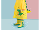 Kids' Whimsical Waterproof Raincoat with Backpack Space