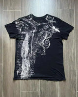 Men’s Y2K Gothic Skull Graphic Shirt