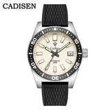 CADISEN New 38mm Diver Mens Watch Japan 8215 Automatic Mechanical Sapphire Glass Date Luminous 100M Waterproof Wrist watch Men