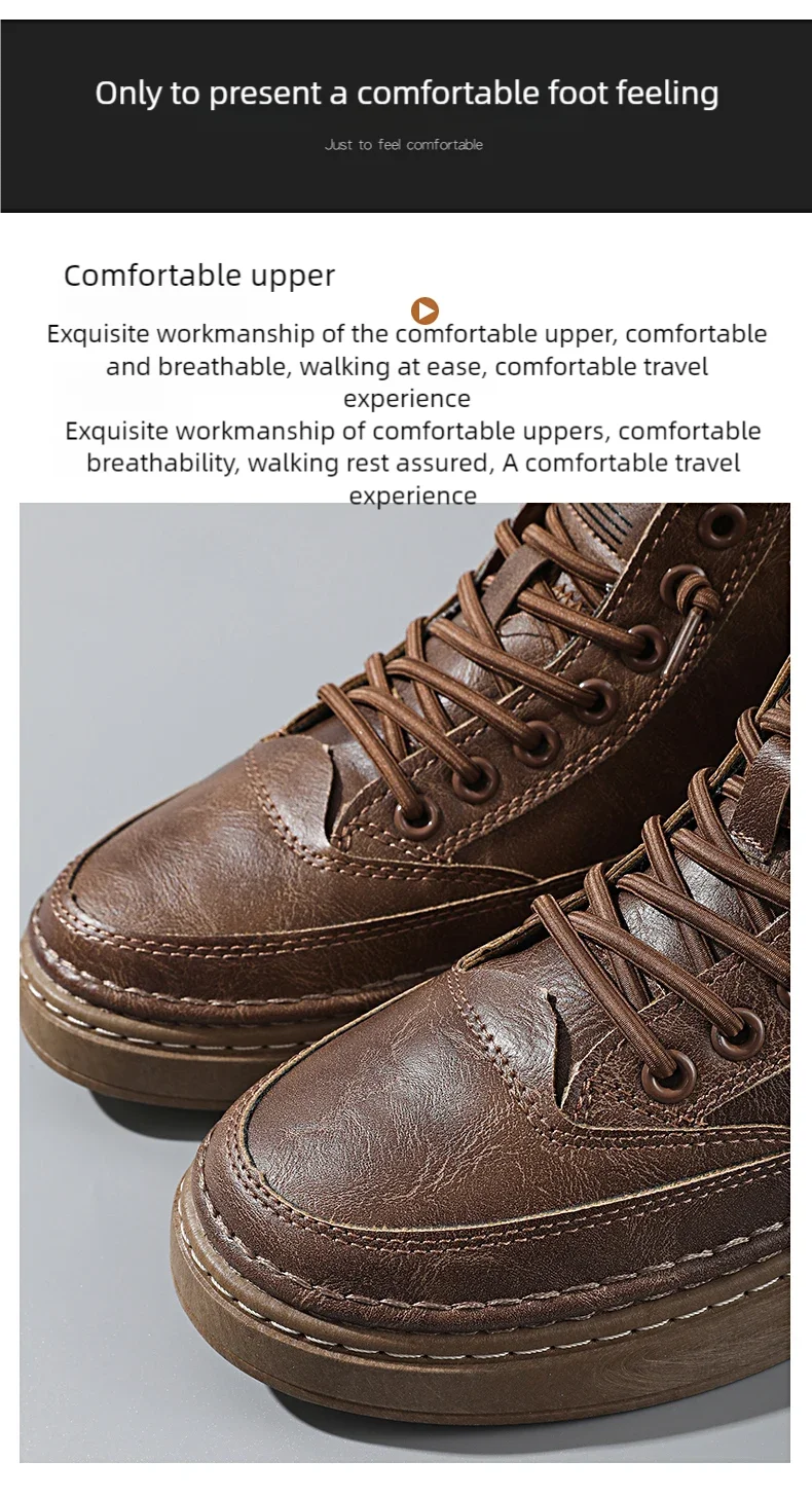 Men's USA-Made Warm Leather Work & Leisure Boots