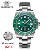 ADDIESDIVE Sapphire Glass Automatic Mechanical Watch Japan 8215 Stainless Steel AD2503 Reloj Hombre Waterproof NEW Diver Watches