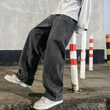 Men's Korean Wide-Leg Jeans – Relaxed Streetwear Fit