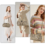 Angelkiss Women Handbags Rose Soft Tote Bag Small Top-handle Purse Fashion Satchel Multi-Pockets Shoulder Bag Hobos Phone Pack