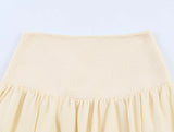 Summer minimalist style V-neck slim fit structured knit short sleeved knitted jacket with suspender short top and half skirt