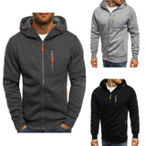 Men’s Slim-Fit Zippered Hoodie