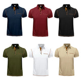 Men's Contrast Stitch Polo Shirt | Breathable Summer Fit