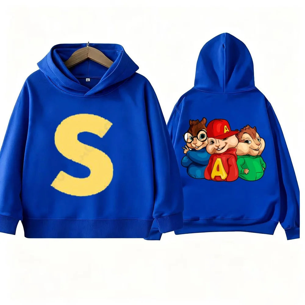 Kids' Alvin Chipmunk Print Hoodie