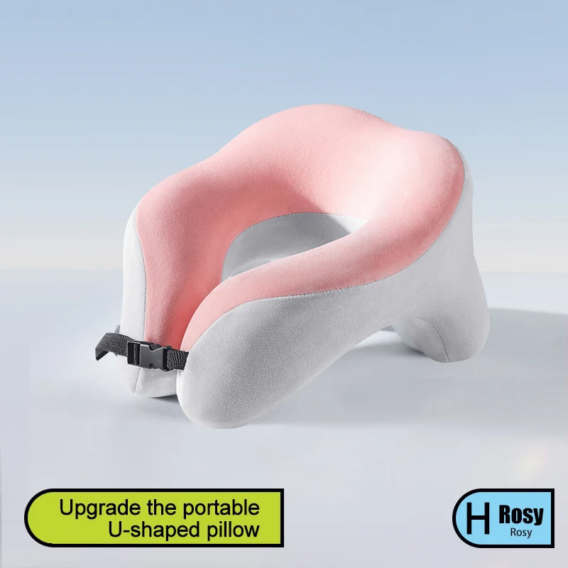 Memory Foam Travel Neck Pillow – Soft U-Shape Support