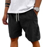 Men’s Retro Summer Shorts with Drawstring Waist