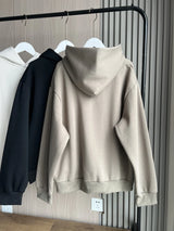 2025 Autumn/Winter new  women's multi-color selection classic simple all-in-one hooded loose long-sleeved hoodie sweatpants