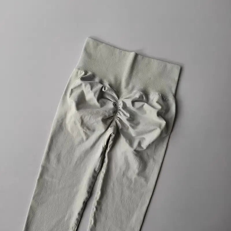 High-Waist Seamless Yoga Leggings – USA-Made Push-Up Fitness & Gym Tights